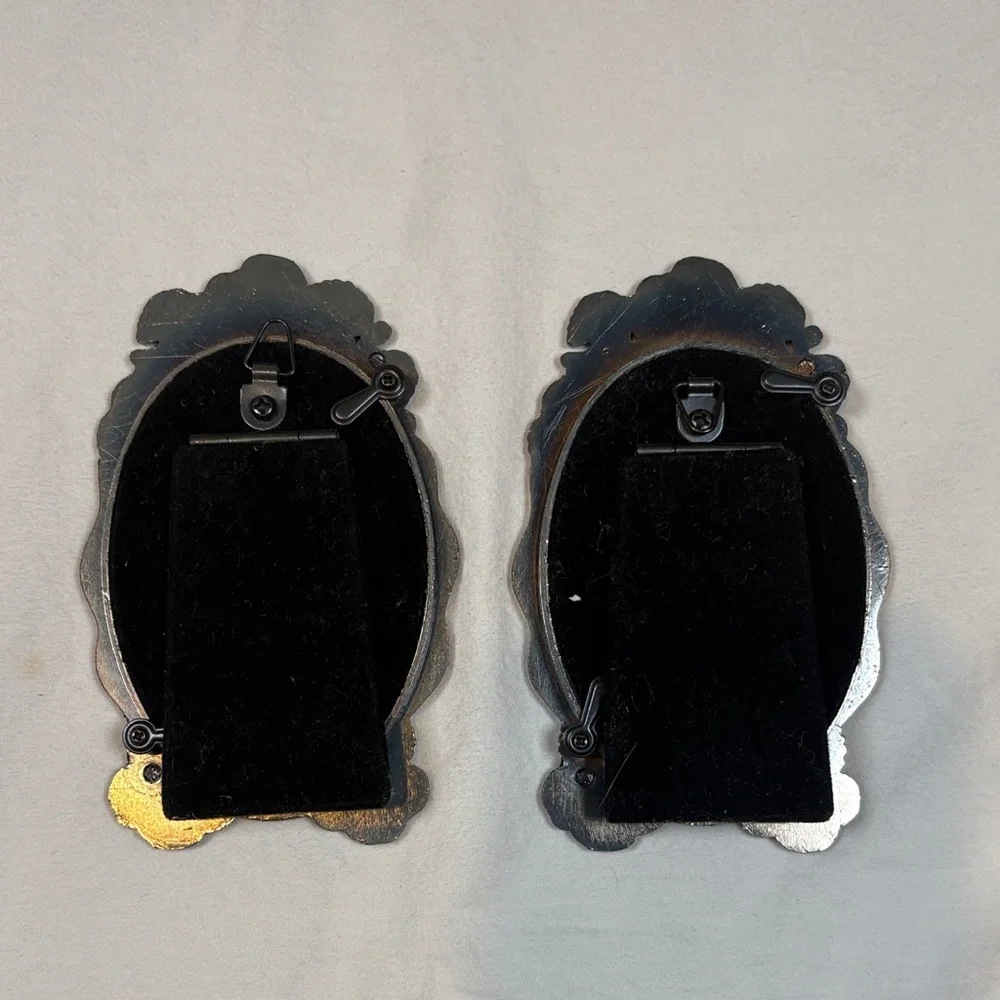 pewter pair ornate